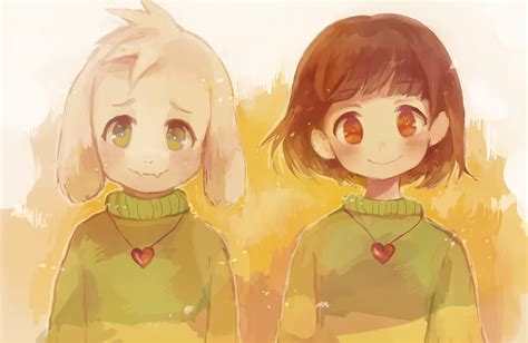 undertale chara and asriel